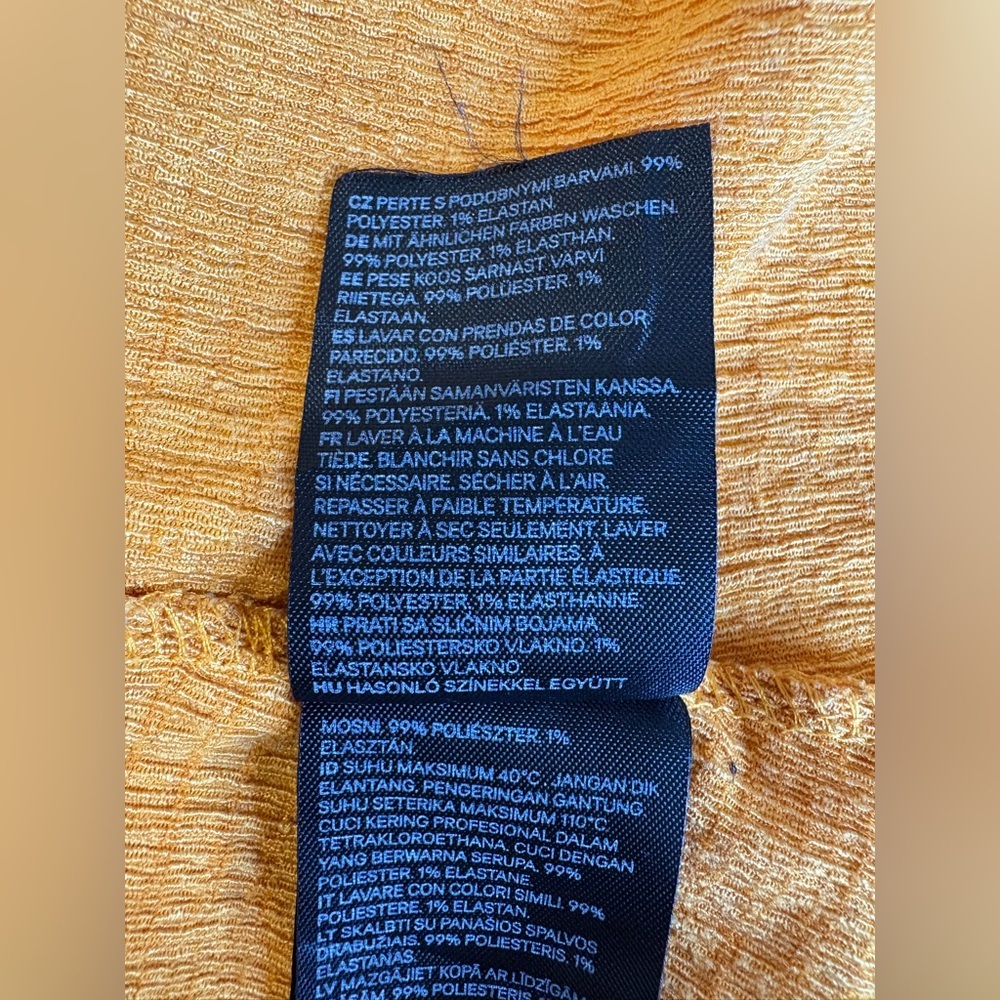 H&M Mustard Yellow Smocked Midi Sundress - Picture 12 of 12